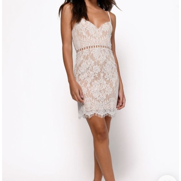 TOBI White Cream Lace Bodycon Dress - XL - Picture 2 of 15